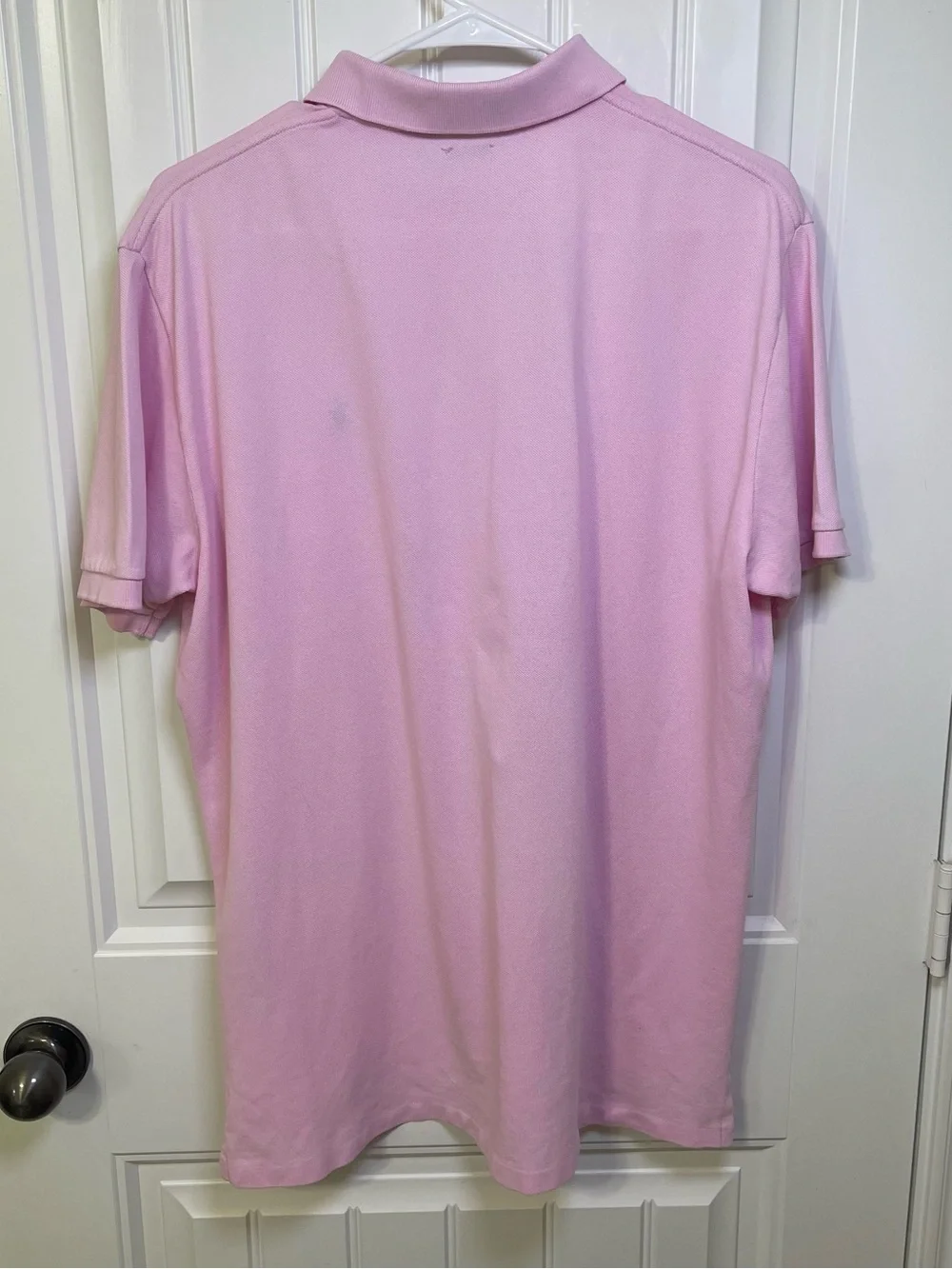 Polo Ralph Lauren Classic Fit Pink Pique Short Sleeve Polo Men's Large Blue Pony